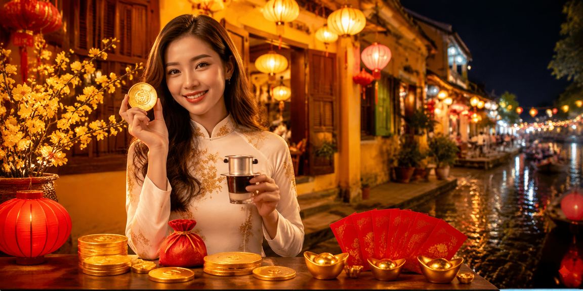 Không gian Hội An với cà phê và thông tin giao dịch giải trí